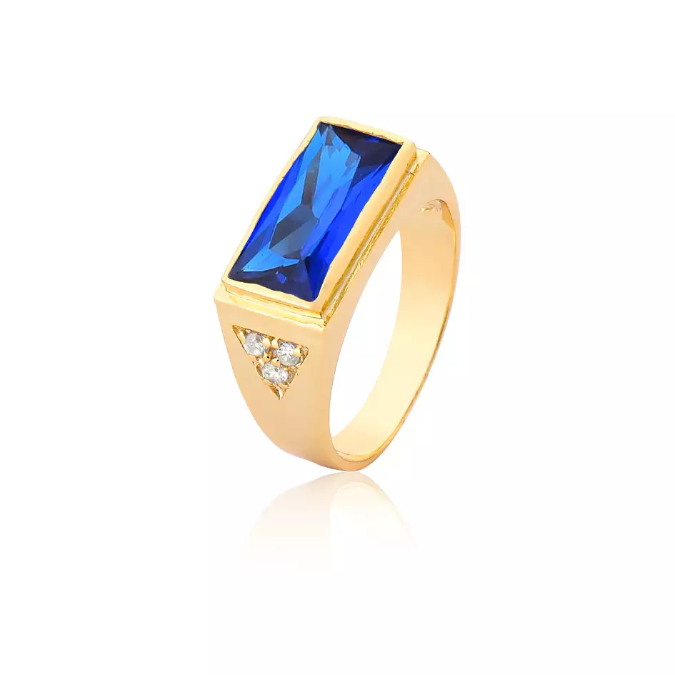 Anel Ouro 18k com Zircônia